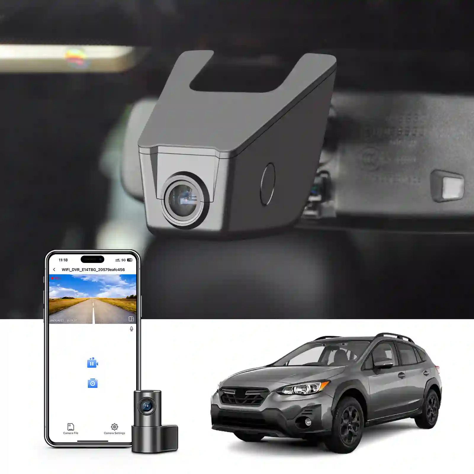 2024 Subaru Crosstrek Cameras on Top 7ft 7in Total Height