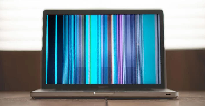 lines in screen laptop